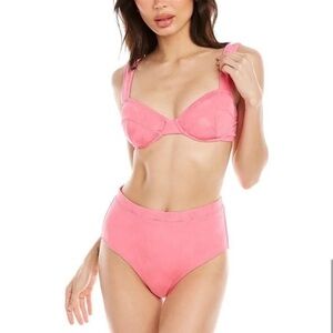 Solid and striped the lilo bikini top